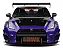 Nissan GT-R (R35) Liberty Walk Body Kit 2.0 2022 Purple Zilla 1:18 Solido - Imagem 3