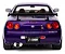 Nissan Skyline (R34) GT-R Z Tune 1999 Midnight Purple 1:18 Solido - Imagem 4