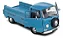 Volkswagen Kombi T2 Pick Up 1968 Azul 1:18 Solido - Imagem 6