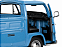 Volkswagen Kombi T2 Pick Up 1968 Azul 1:18 Solido - Imagem 9