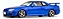 Nissan Skyline GT-R (R34) 1999 Azul Bayside 1:18 Solido - Imagem 1