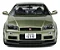 Nissan Skyline Gt-R (R34) 1999 Verde 1:18 Solido - Imagem 3