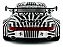 Porsche 911 Carrera (964) Rauh Welt Begriff 1993 The Zebra 1:18 Solido - Imagem 4