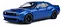 Dodge Challenger Rt Scat Pack Widebody 2023 Azul 1:18 Solido - Imagem 1