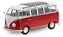 Volkswagen Kombi T1 Samba 1962 Vermelho 1:18 Solido - Imagem 1