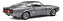 Mustang Shelby Gt500 Fastback 1967 Cinza 1:18 Solido - Imagem 2