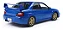 Subaru Impreza Sti (blobeye) 2003 Azul 1:18 Solido Azul - Imagem 2