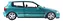 Honda Civic Sir Vti B20 (EG6) 1991 1:18 Solido Verde - Imagem 6