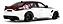 Alfa Romeo Giulia GTA-M 2023 Branco e Vermelho 1:18 Solido - Imagem 2