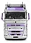Volvo FH Globetrotter XL 2023 Prata e Roxo 1:24 Solido - Imagem 3