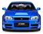 Nissan R34 GTR Z-tune Nismo 2005 Azul 1:18 Autoart - Imagem 3