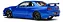 Nissan R34 GTR Z-tune Nismo 2005 Azul 1:18 Autoart - Imagem 2