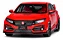 Honda Civic Type R Fk8 2021 Vermelho 1:18 Autoart - Imagem 3