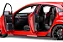 Honda Civic Type R Fk8 2021 Vermelho 1:18 Autoart - Imagem 7