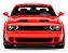 Dodge Challenger Demon 2022 Vermelho 1:18 Autoart - Imagem 3