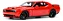 Dodge Challenger Demon 2022 Vermelho 1:18 Autoart - Imagem 1