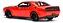 Dodge Challenger Demon 2022 Vermelho 1:18 Autoart - Imagem 2