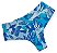Calcinha de Biquíni Hot Paint Fio Duplo Cós Alto Floral Azul/Bco a mais vendida - Imagem 1