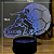 Luminária LED em Acrílico Futebol Menino com Nome - Imagem 3