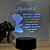 Luminária LED em Acrílico Oração Santo Anjo Menina com Nome - Imagem 1