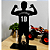 Jogador de Futebol Troféu Personalizado Nome e Número - Imagem 3