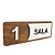 Placa Sinalização Indicativa Sala - Número - Imagem 2