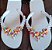 Chinelo havaianas top decorados Branco Colorido - Imagem 1