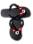 Chinelo havaianas top decorados preto e vermelho - Imagem 1