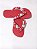 Chinelo havaianas top decorados vermelho com renda - Imagem 3