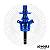 STEM - BLACK HOOKAH - MINI MONSTER AZUL METALIZADO - Imagem 1