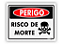 Placa - Perigo Risco de Morte - Imagem 1