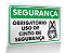 Placa Segurança - Use Cinto de Segurança - Imagem 1