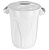 Lixeira Plástica Tipo Balde com Tampa 60L, 100L (diversas cores) - Imagem 4