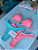 BIQUÍNI CAMÉLIA DUPLA FACE ROSA CHICLETE E AZUL PISCINA - Imagem 3