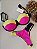BIQUÍNI ZAHRA PRETO, PINK E AMARELO - Imagem 4