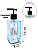 Kit Lavabo Square Luxo com Saboneteira e Difusor , Capacidade 250 ml - Imagem 3