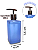 Kit Lavabo Square Luxo com Saboneteira e Difusor , Capacidade 250 ml - Imagem 3