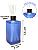 Kit Lavabo Square Luxo com Saboneteira e Difusor , Capacidade 250 ml - Imagem 4