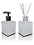 Kit Lavabo Cubo Luxo com Saboneteira e Difusor , Capacidade 250 ml - Imagem 1