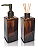 Kit Lavabo Square Luxo com Saboneteira e Difusor , Capacidade 250 ml - Imagem 1