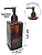 Kit Lavabo Square Luxo com Saboneteira e Difusor , Capacidade 250 ml - Imagem 3
