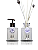 Kit Lavabo Cubo Luxo com Saboneteira e Difusor , Capacidade 250 ml - Imagem 2