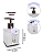 Kit Lavabo Cubo Luxo com Saboneteira e Difusor , Capacidade 250 ml - Imagem 3
