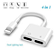 Adaptador iphone duplo lightning pra Fone de Ouvido e Carregador - Imagem 1