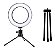 Iluminador Led Ring Fill Light Médio de Mesa 16cm AL-D002 com 3 tipos de iluminação + Mini Tripé de 12cm AL-D003 - Imagem 2