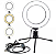 Iluminador Led Ring Fill Light Médio de Mesa 16cm AL-D002 com 3 tipos de iluminação + Mini Tripé de 12cm AL-D003 - Imagem 5