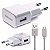 Carregador de parede Micro USB para Smartphone Samsung Galaxy - Branco - Imagem 1
