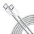 Apple Cabo para Recarga do iPhone 15, iPhone 16, 16 Plus, 16 Pro e 16 Pro Max Até 60W com Conector USB-C - Design Trançado - Imagem 3