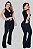 Calça Flare Tradicional Placa Tecido Montaria de Poliamida - Preto - Imagem 6