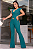 Blusa Princesa Tecido Montaria de Poliamida - Verde Petróleo - Imagem 2